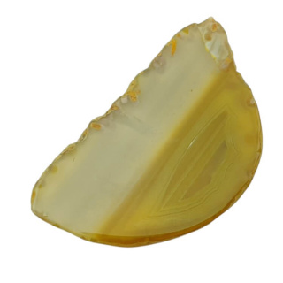 Agate slice with hole 74x44 mm no 343
