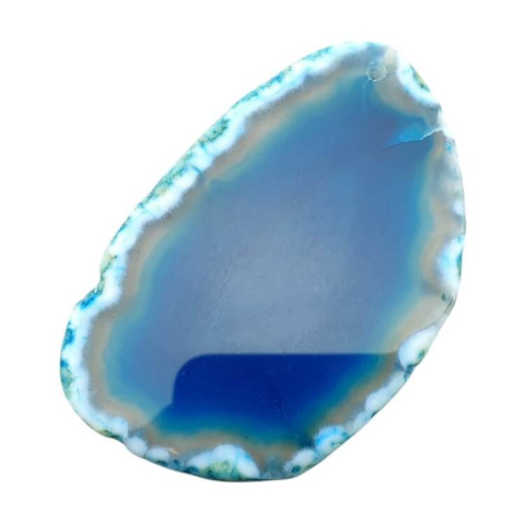 Agate slice with hole 74x48 mm no 481 Agate slice with hole 74x48 mm no 481