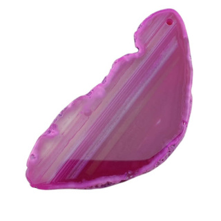 Agate slice with hole 75x35 mm no 452