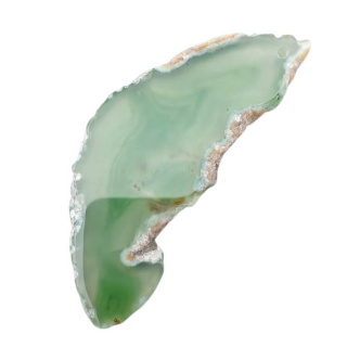Agate slice with hole 76x30 mm no 524