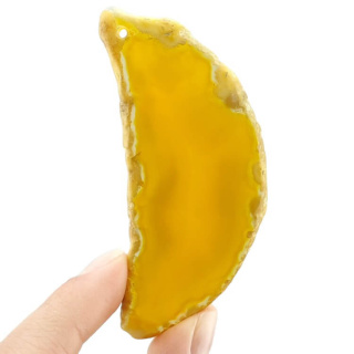 Agate slice with hole 76x33 mm no 365