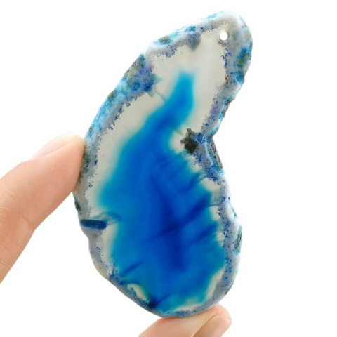 Agate slice with hole 76x41 mm no 510 Agate slice with hole 76x41 mm no 510