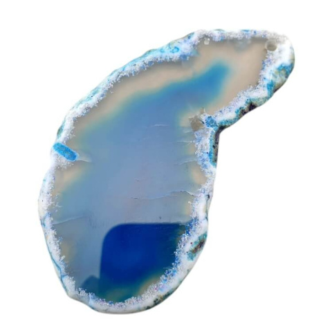 Agate slice with hole 76x41 mm no 510 Agate slice with hole 76x41 mm no 510