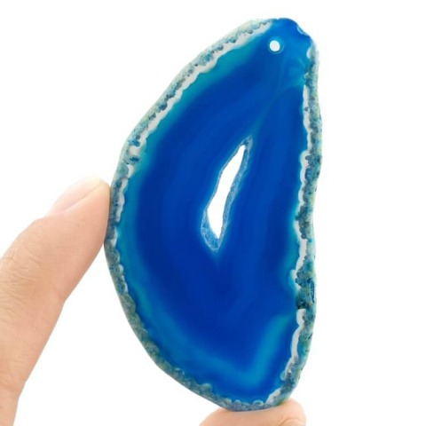 Agate slice with hole 76x42 mm no. 511 Agate slice with hole 76x42 mm no. 511