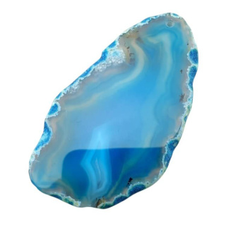 Agate slice with hole 76x43 mm no 493
