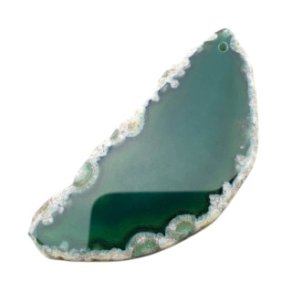 Agate slice with hole 77x35 mm no 534