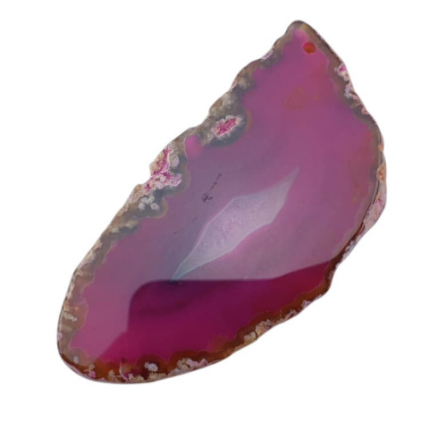 Agate slice with hole 77x39 mm no 459