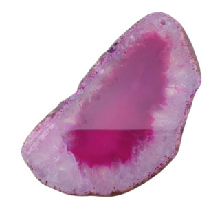 Agate slice with hole 77x44 mm no 469