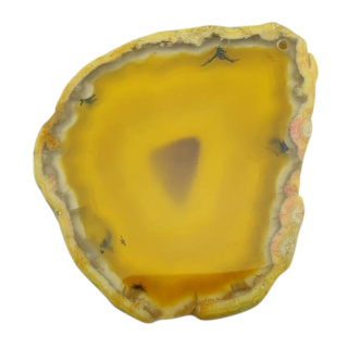 Agate slice with hole 77x64 mm no 354
