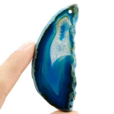 Agate slice with hole 78x33 mm no 514 Agate slice with hole 78x33 mm no 514