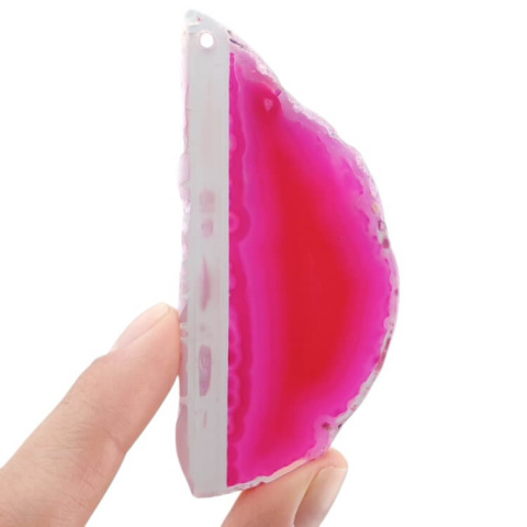 Agate slice with hole 78x36 mm no 467 Agate slice with hole 78x36 mm no 467