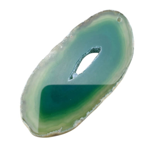 Agate slice with hole 79x38 mm No 520 Agate slice with hole 79x38 mm No 520