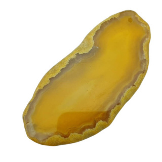 Agate slice with hole 79x39 mm no 362