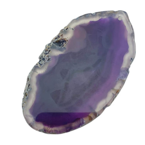 Agate slice with hole 79x46 mm no. 385 Agate slice with hole 79x46 mm no. 385