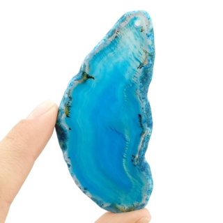 Agate slice with hole 80x39 mm no. 505