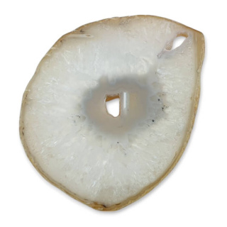 Agate slice with hole 80x66 mm no. 332