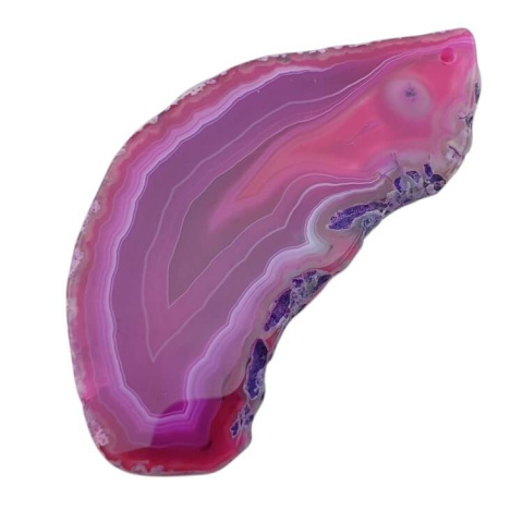 Agate slice with hole 81x37 mm no 448 Agate slice with hole 81x37 mm no 448