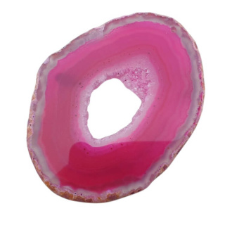 Agate slice with hole 81x62 mm no 473