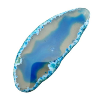 Agate slice with hole 82x34 mm No 491