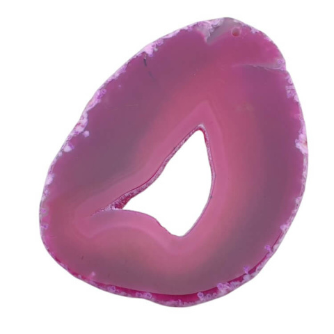Agate slice with hole 82x62 mm no 450 Agate slice with hole 82x62 mm no 450