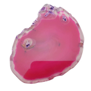 Agate slice with hole 82x62 mm no. 457