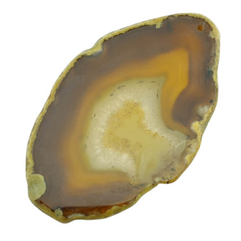 Agate slice with hole 84x51 mm no 344 Agate slice with hole 84x51 mm no 344