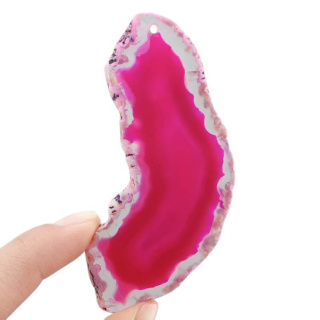 Agate slice with hole 85x33 mm no. 478