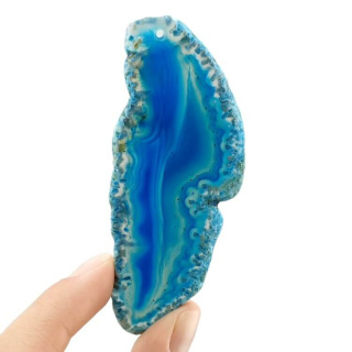Agate slice with hole 85x34 mm no. 515