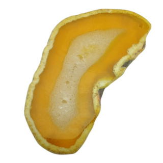 Agate slice with hole 87x44 mm no. 367