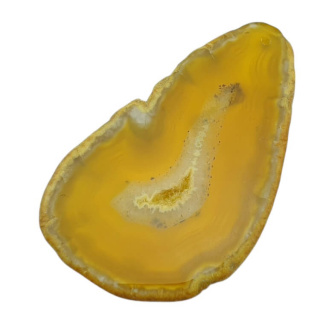 Agate slice with hole 87x54 mm no 360
