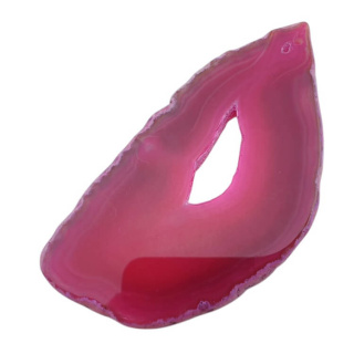 Agate slice with hole 92x48 mm no. 466
