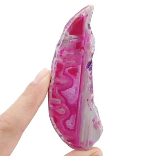 Agate slice with hole 94x32 mm no 447