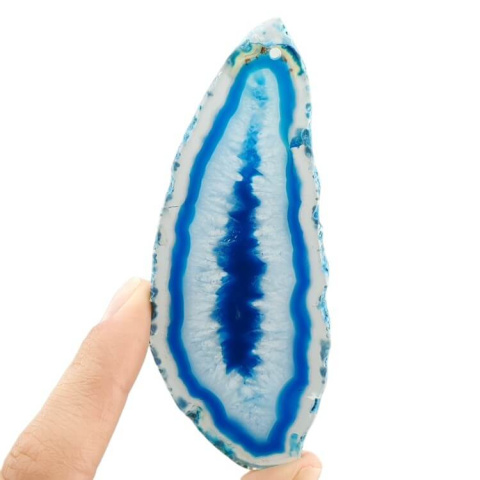 Agate slice with hole 94x38 mm no 486 Agate slice with hole 94x38 mm no 486
