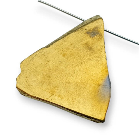 Titanium agate slice with hole 31x27 mm no 47 Titanium agate slice with hole 31x27 mm no 47