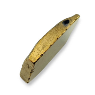 Titanium agate slice with hole 32x21 mm no 40