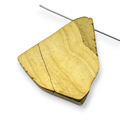 Titanium agate slice with hole 33x27 mm no 18 Titanium agate slice with hole 33x27 mm no 18