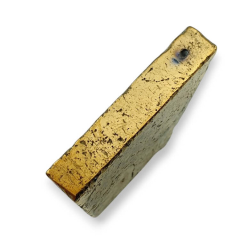 Titanium agate slice with hole 34x27 mm no 19 Titanium agate slice with hole 34x27 mm no 19
