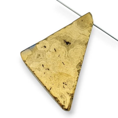 Titanium agate slice with hole 35x25 mm no 15 Titanium agate slice with hole 35x25 mm no 15