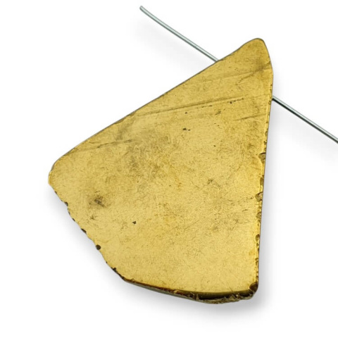 Titanium agate slice with hole 35x30 mm no 12 Titanium agate slice with hole 35x30 mm no 12