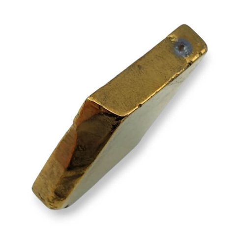 Titanium agate slice with hole 36x23 mm no 20 Titanium agate slice with hole 36x23 mm no 20