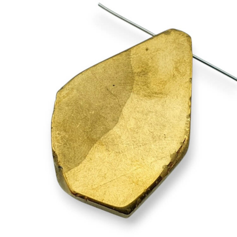 Titanium agate slice with hole 36x26 mm no 28 Titanium agate slice with hole 36x26 mm no 28