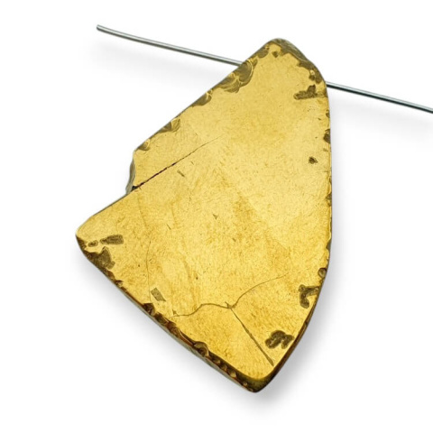 Titanium agate slice with hole 37x24 mm no 17 Titanium agate slice with hole 37x24 mm no 17