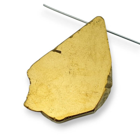 Titanium agate slice with hole 38x24 mm no. 24 Titanium agate slice with hole 38x24 mm no. 24