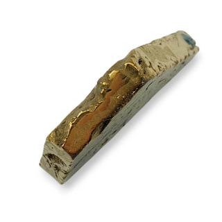 Agat tytanowy plaster z dziurką 39x28 mm nr 3