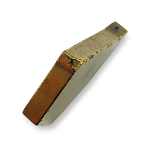 Titanium agate slice with hole 41x32 mm no 37 Titanium agate slice with hole 41x32 mm no 37