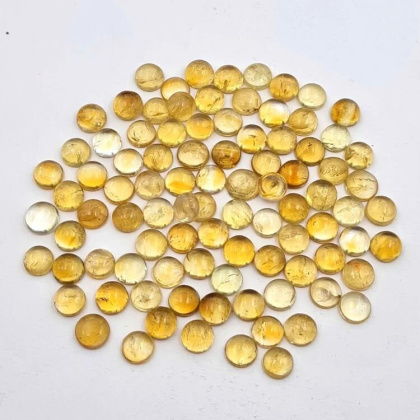 Cytryn kaboszon fi 6,5-7 mm 1 szt
