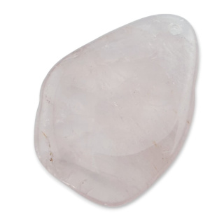 Pink quartz slice with hole 49x36 mm no 15