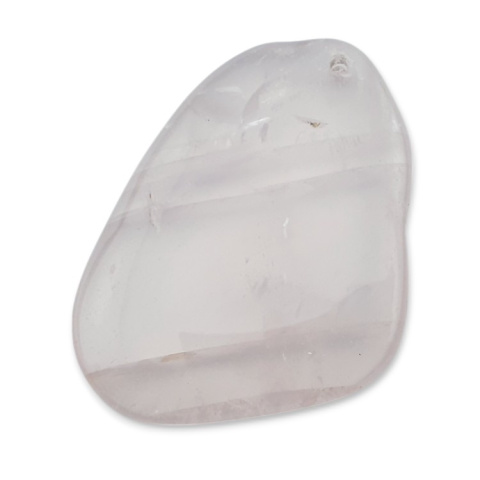 Pink quartz slice with hole 50x39 mm no 19 Pink quartz slice with hole 50x39 mm no 19
