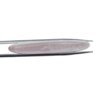 Pink quartz slice with hole 50x39 mm no 19