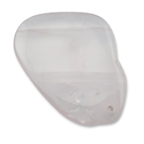 Pink quartz slice with hole 50x39 mm no 19 Pink quartz slice with hole 50x39 mm no 19